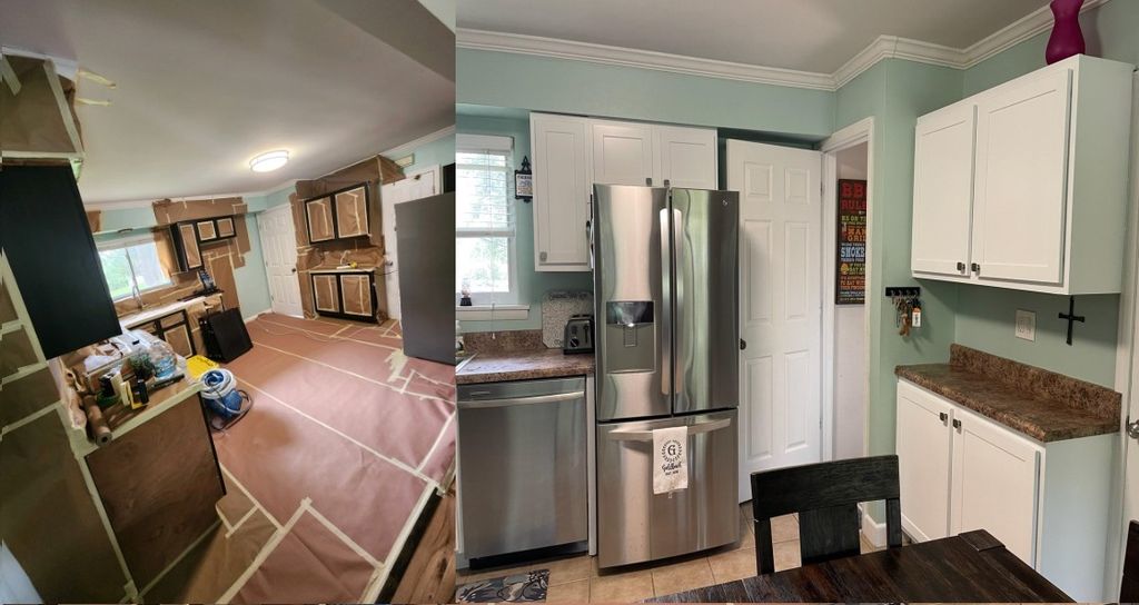 Cabinet Painting Before/After
