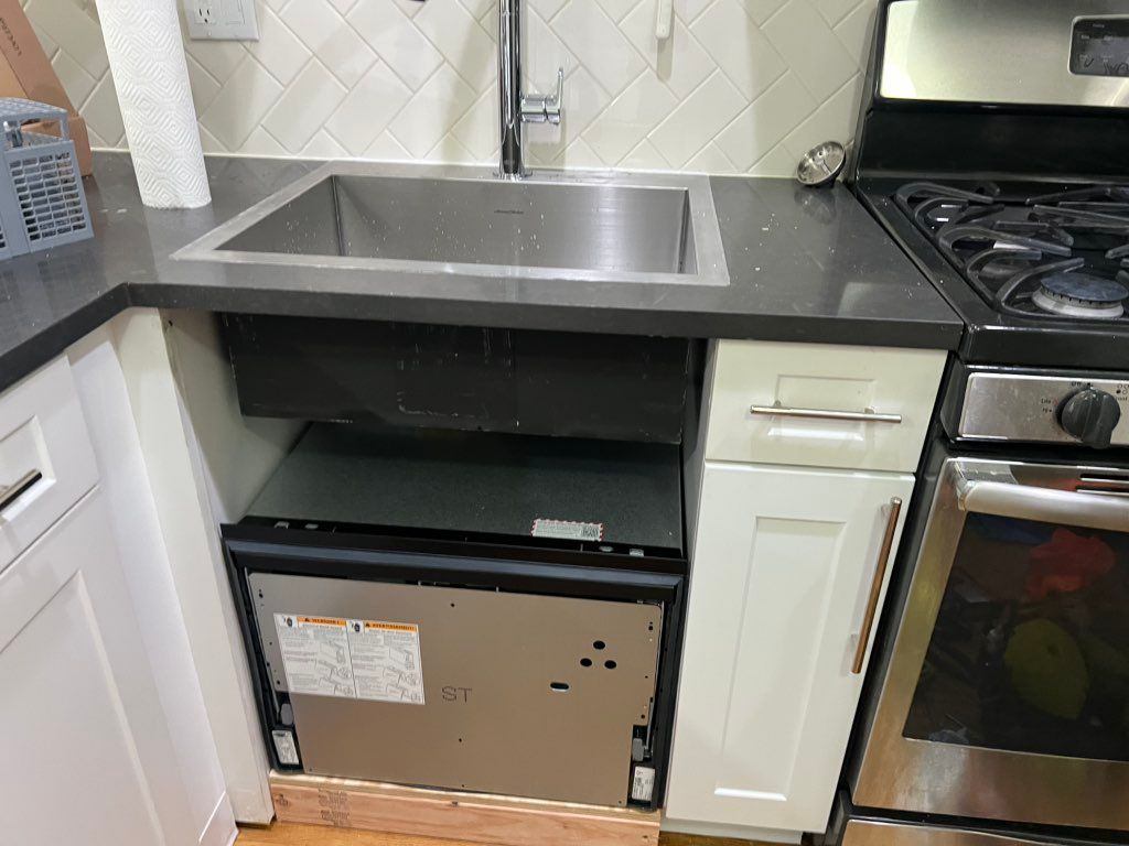 Sink, faucet and dishwasher replacement 