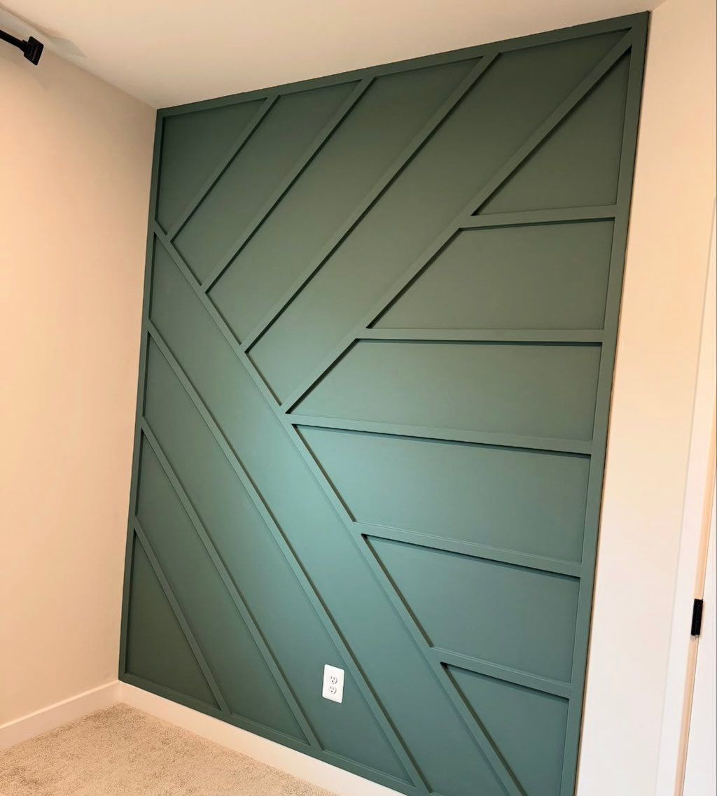 Accent wall. 