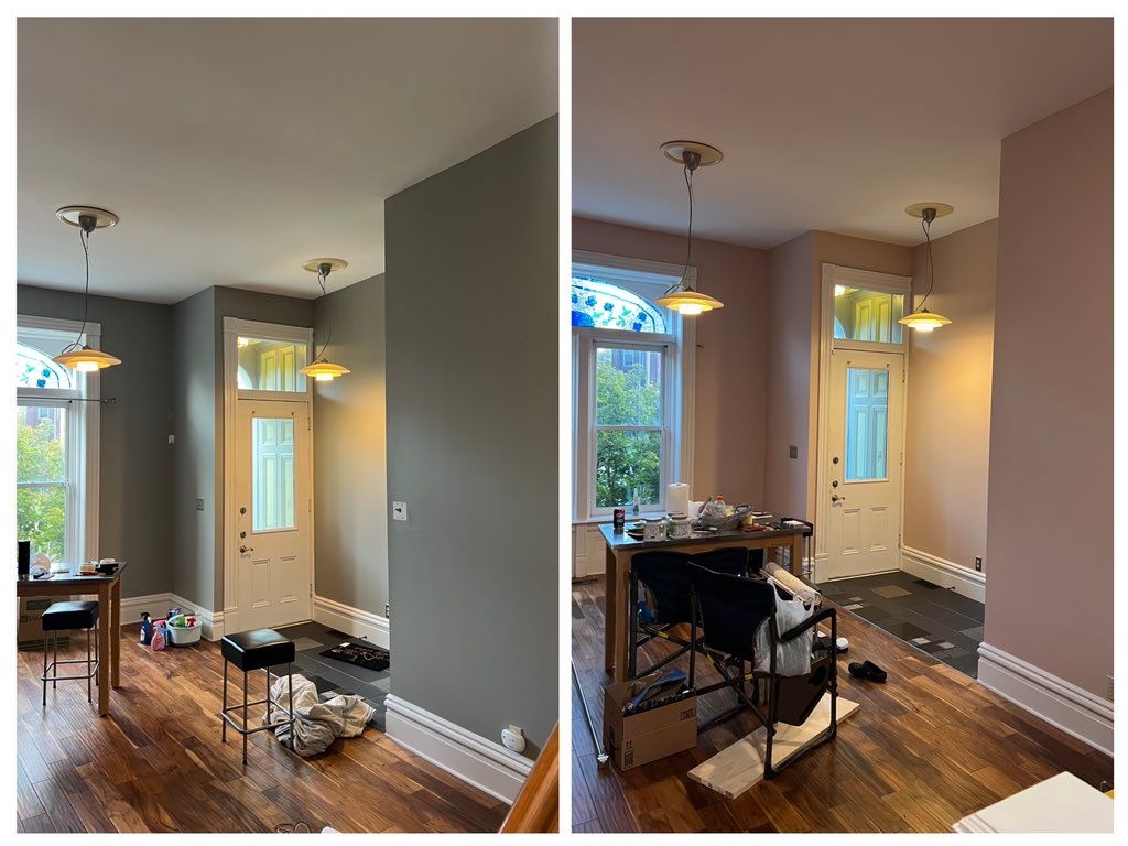 Gray to pink in Lafayette Square historical Victor
