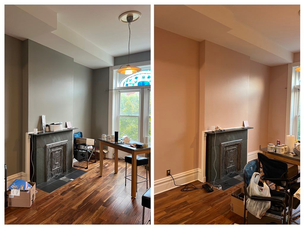 Transformed grey to pink for California couple in 