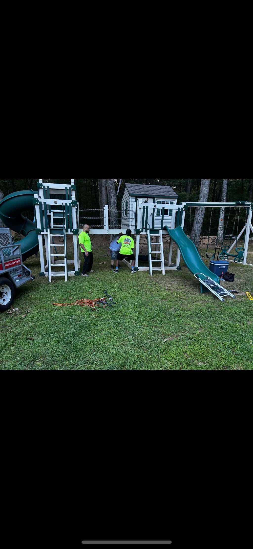 we took apart / moved and reassembled this playset