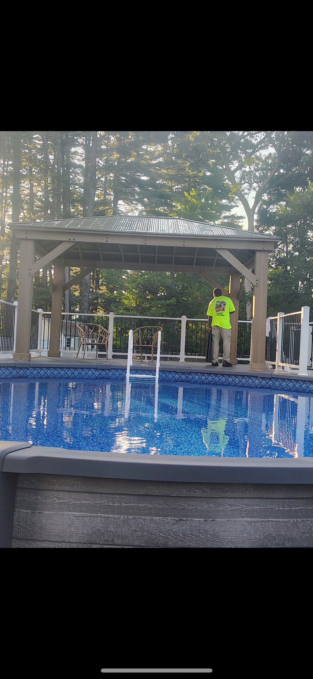 Customer wanted a Gazebo Built on their pool deck 