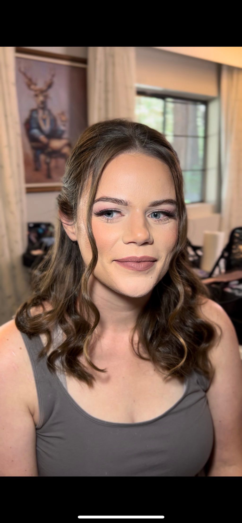Hair and makeup by me✨