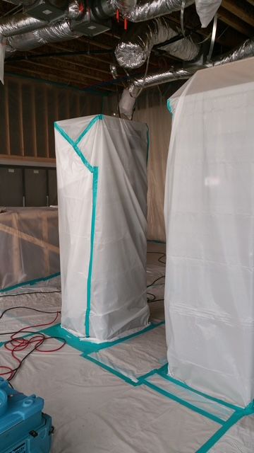 Sealing all unaffected area prior to clearance tes