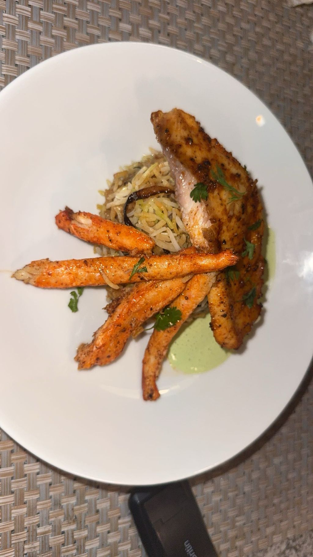 Custom Creation with Snow Crab and Tilapia 