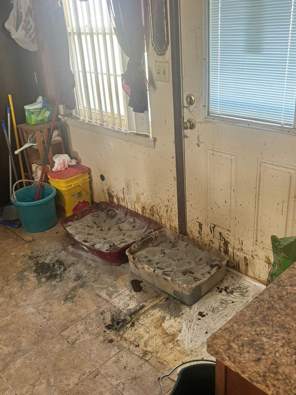 Before I cleaned 