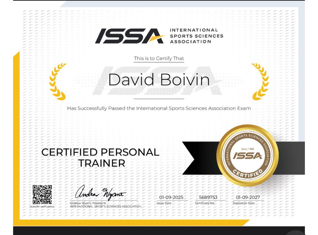 Certified Personal Trainer 