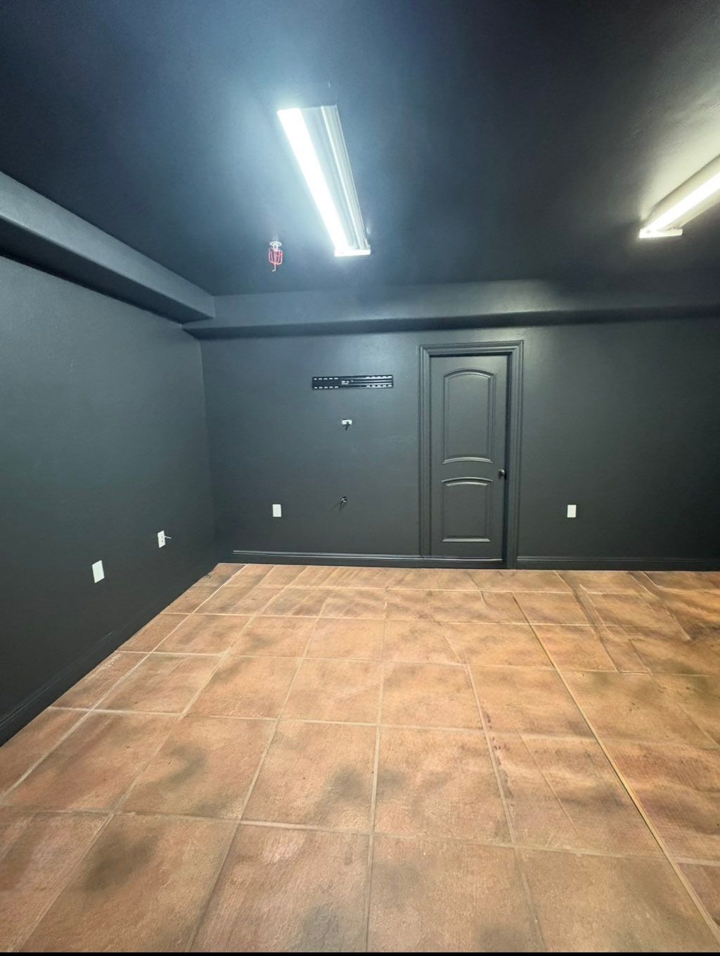 All black for a game room!