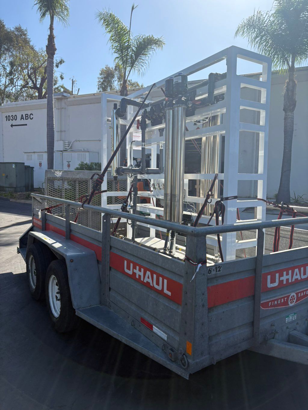 Prototype loaded and ready for transportation 