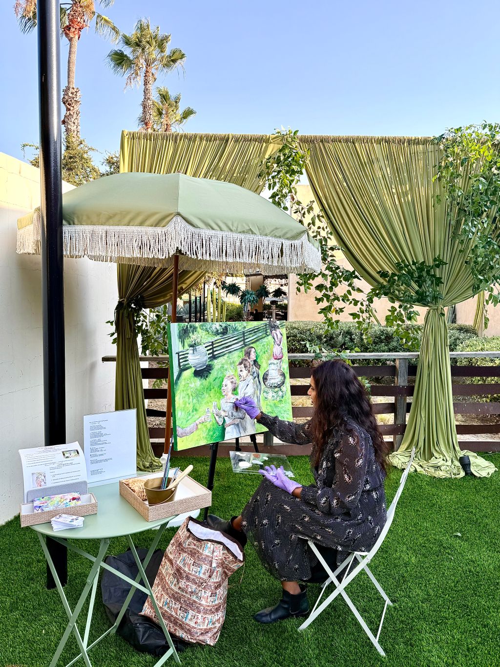 LIVE PAINTING: From blank canvas to bold vision — 