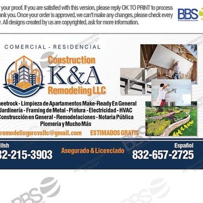 Avatar for Construction K&A Remodeling LLC