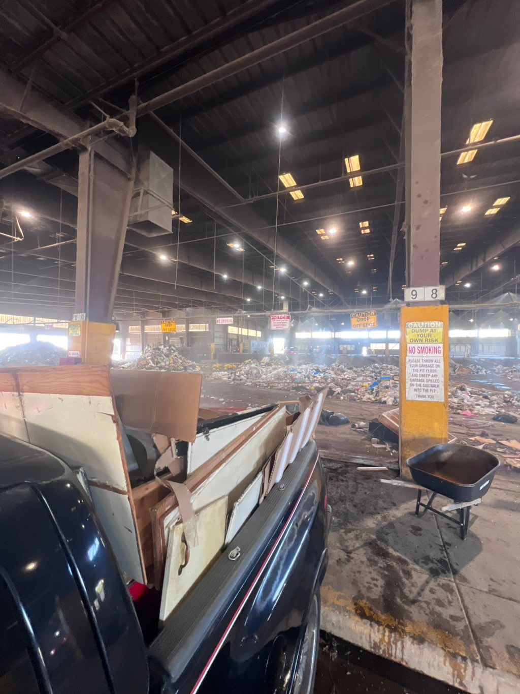 Dump run $240 for full truckload 
$120 for half tr