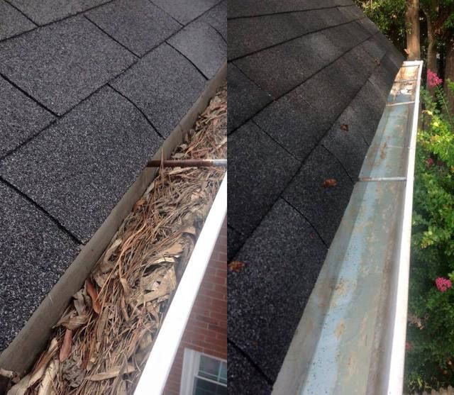 Gutter cleaning and maintenance
