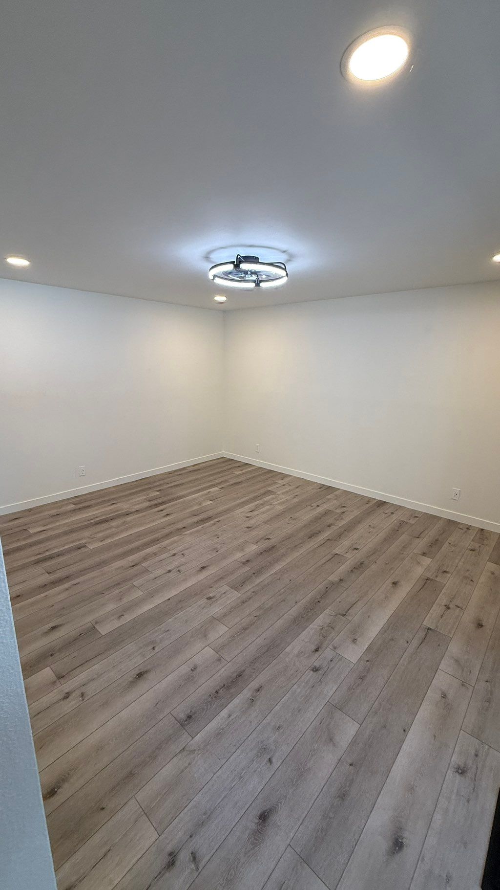Painted room and installed fan & switch