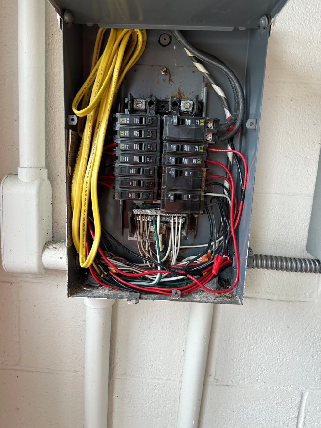 Adding one dual single pole breaker for disposal a