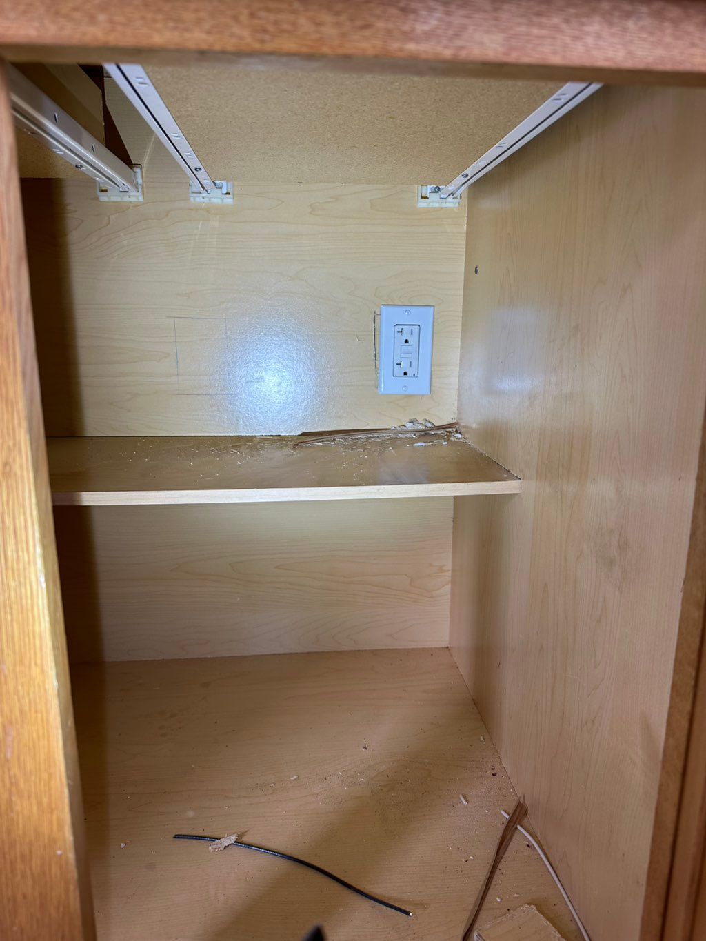 Adding dishwasher outlet from panel 