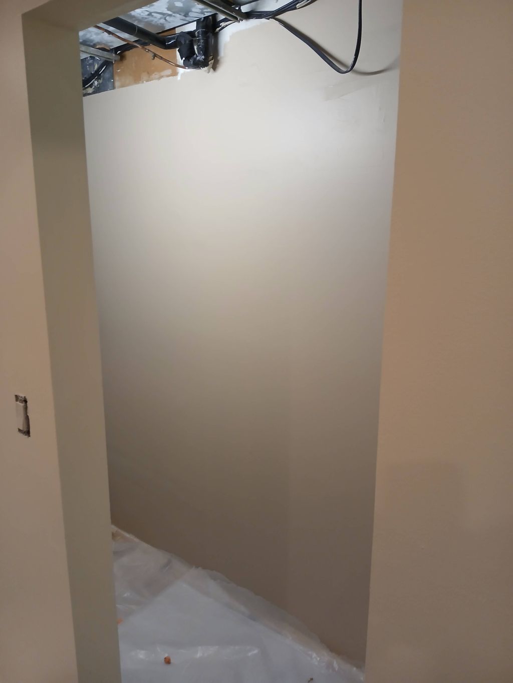 Renovation of kitchen and wardrobes, kitchen floor