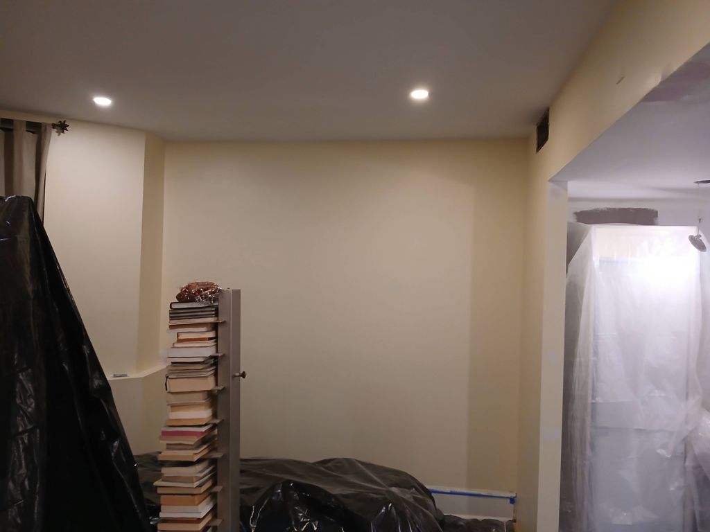 Renovation of kitchen and wardrobes, kitchen floor