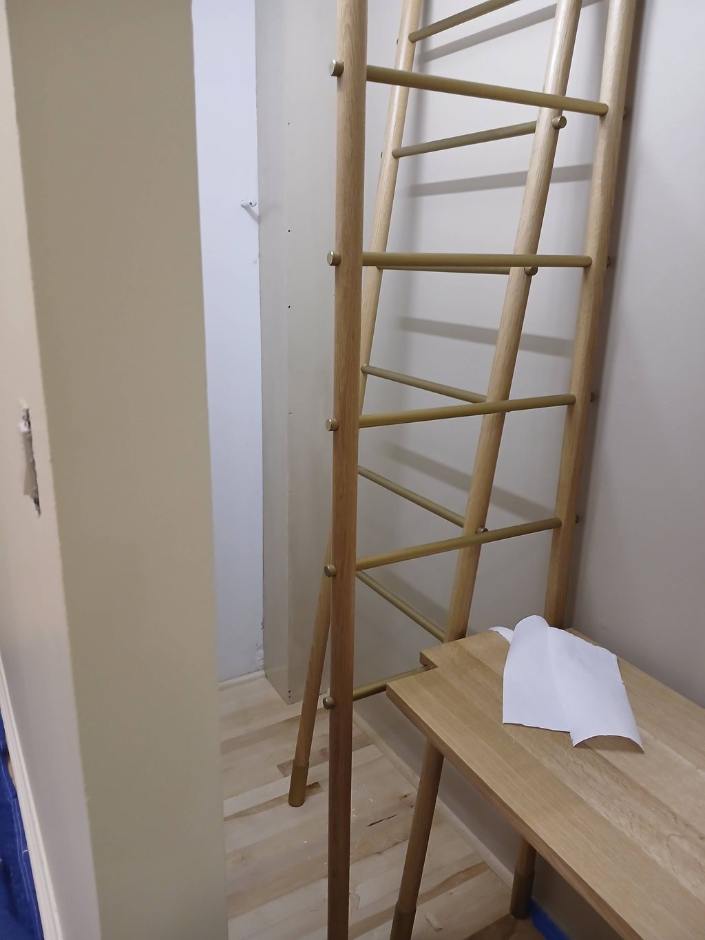 Renovation of kitchen and wardrobes, kitchen floor