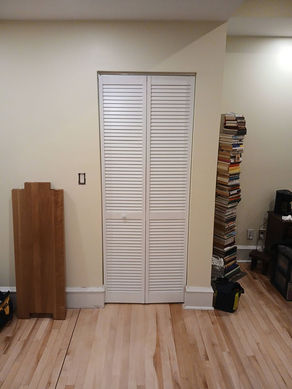 Renovation of kitchen and wardrobes, kitchen floor