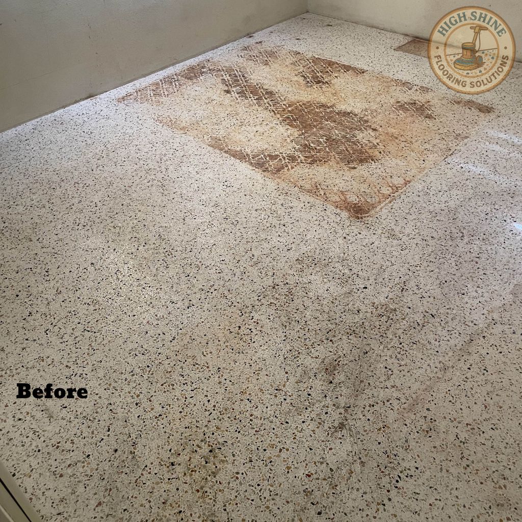 I removed this rust stain that was here for many y