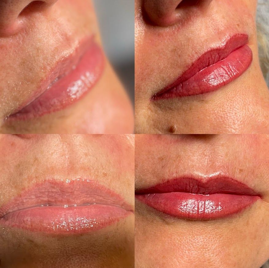 Lip Blushing Before/After