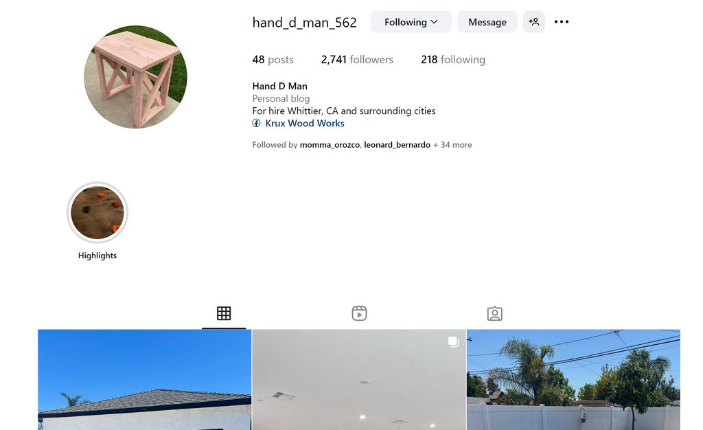 Follow me on Instagram