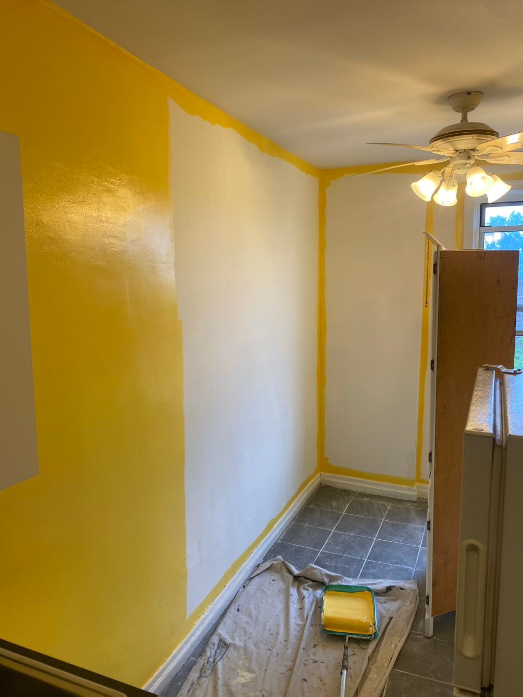 This job was a bit different with wall paper remov