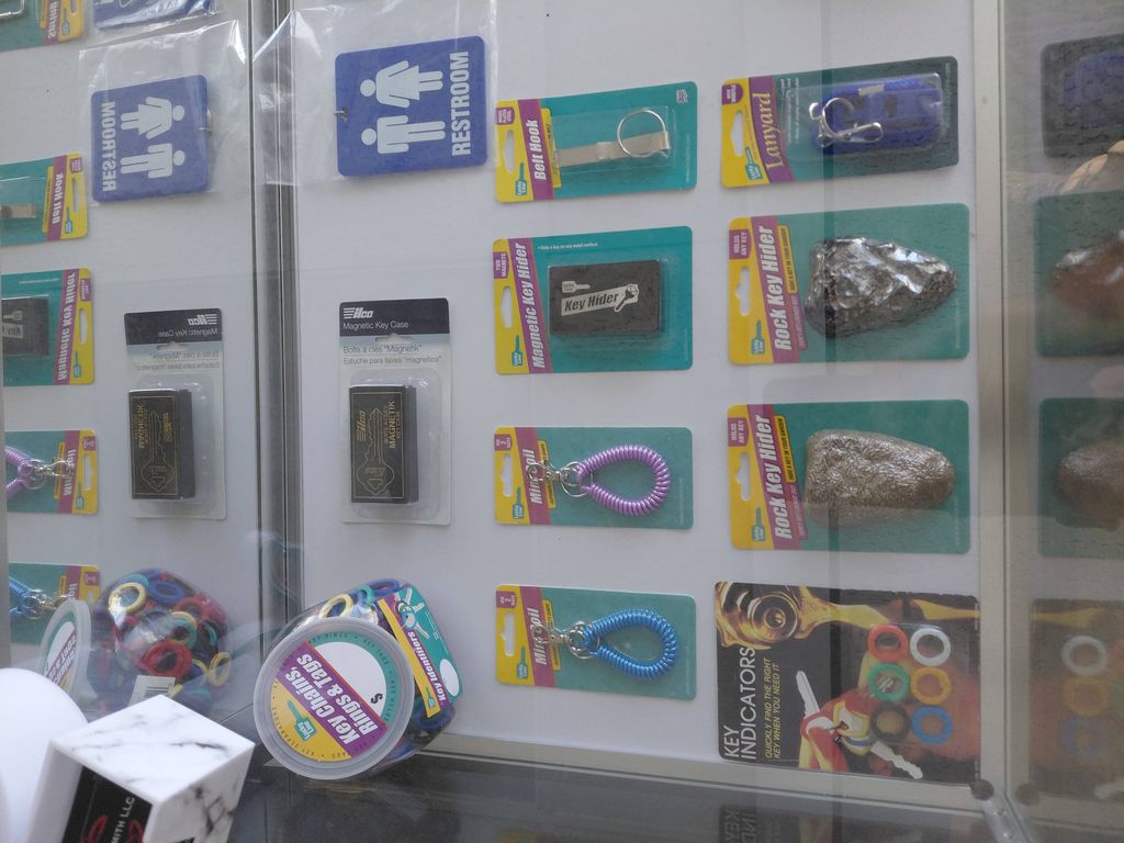 Key hiders, key chains and more!