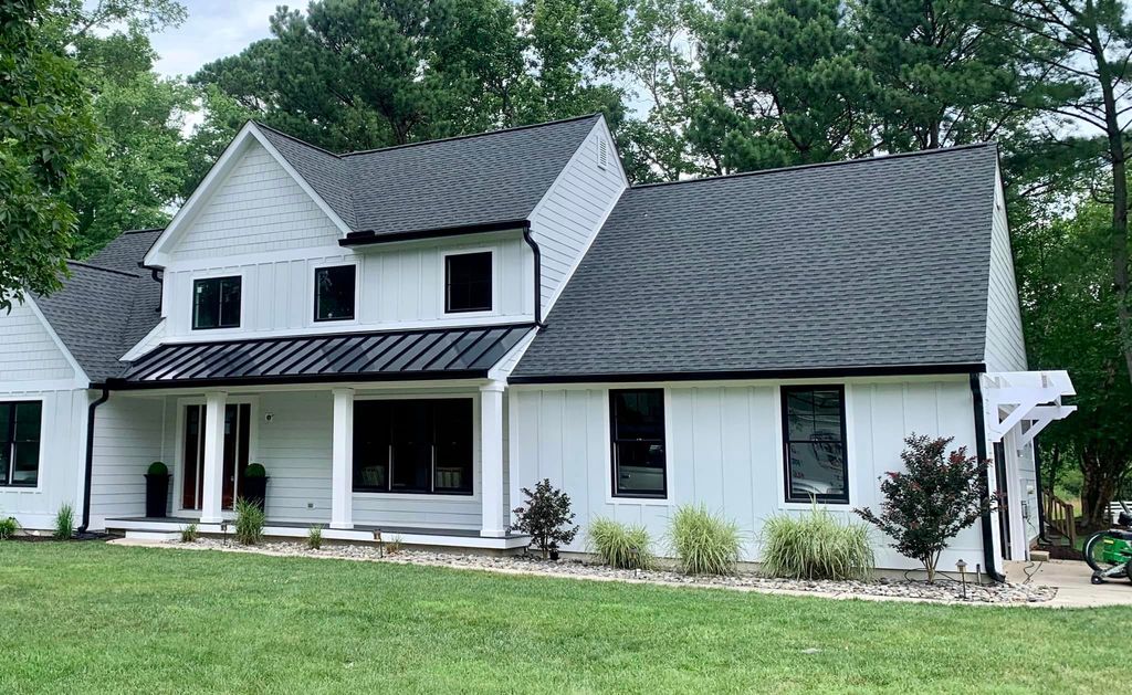 New gutter and spouts