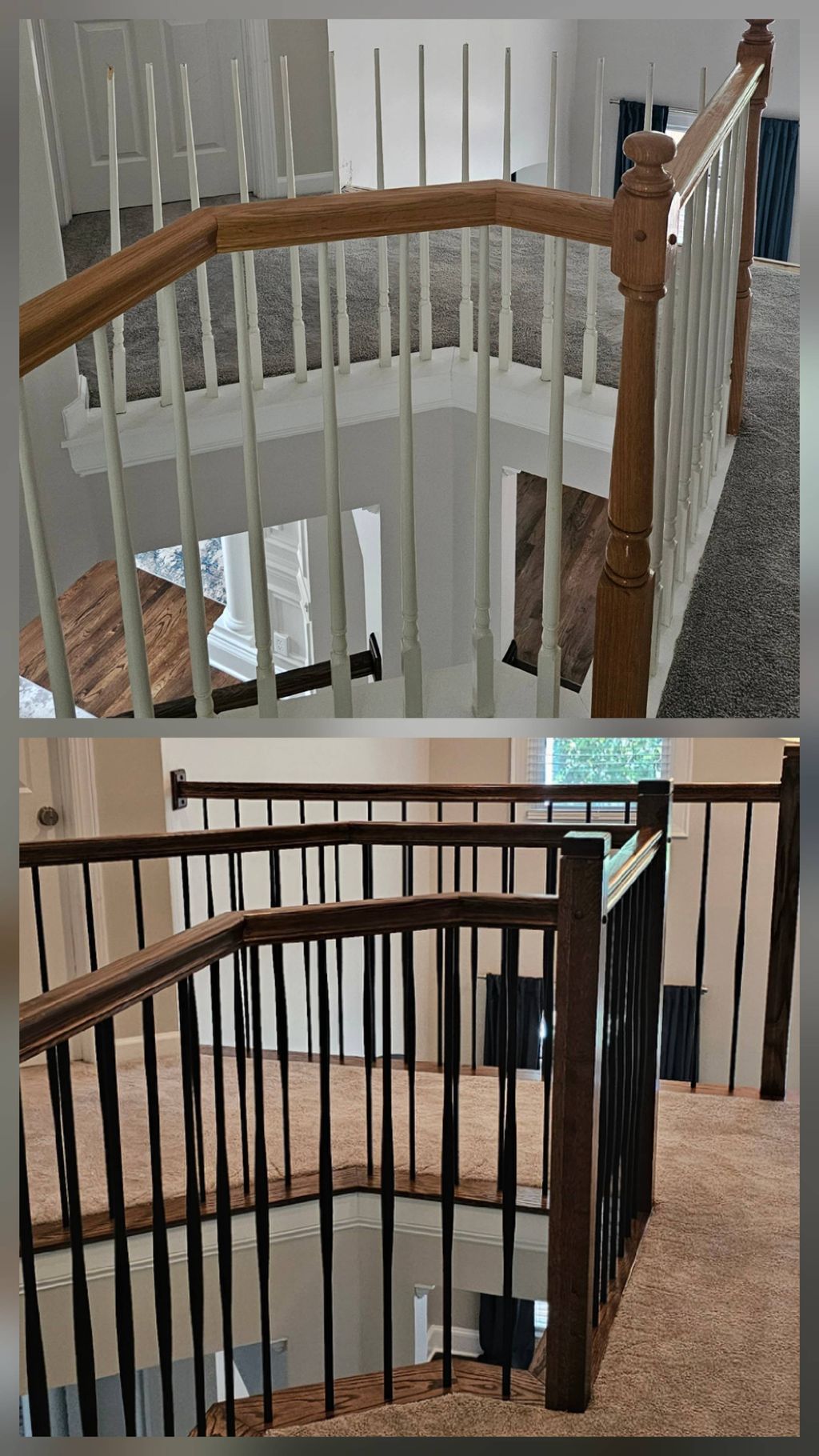 Stair Rail, Baluster, & Shoe Upgrade