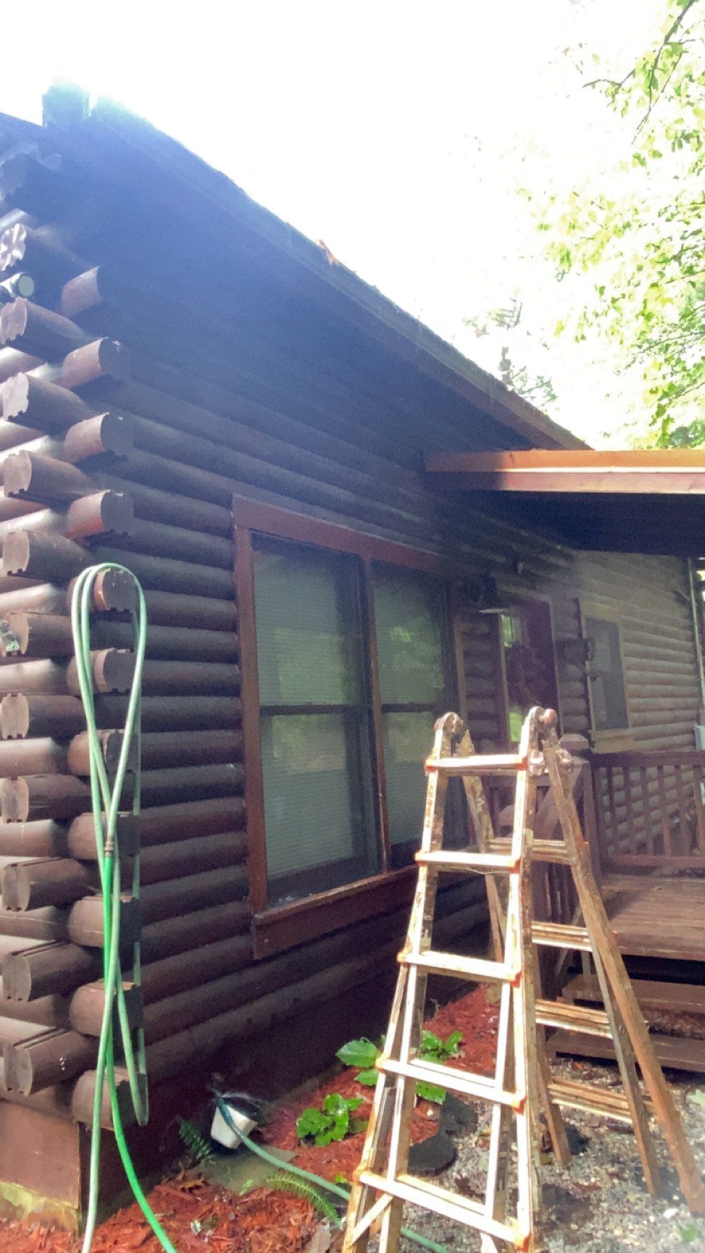 Before washing house 