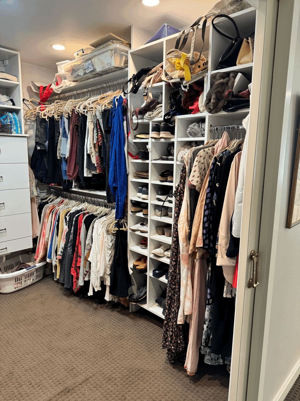 Before #3 Closet organization and purge
