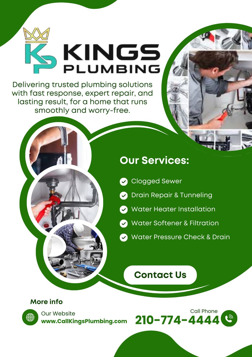 Need a Reliable Plumber? 👑🔧 Trust Kings Plumbing f