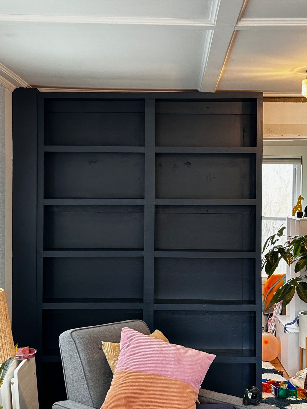 Custom built in bookcase