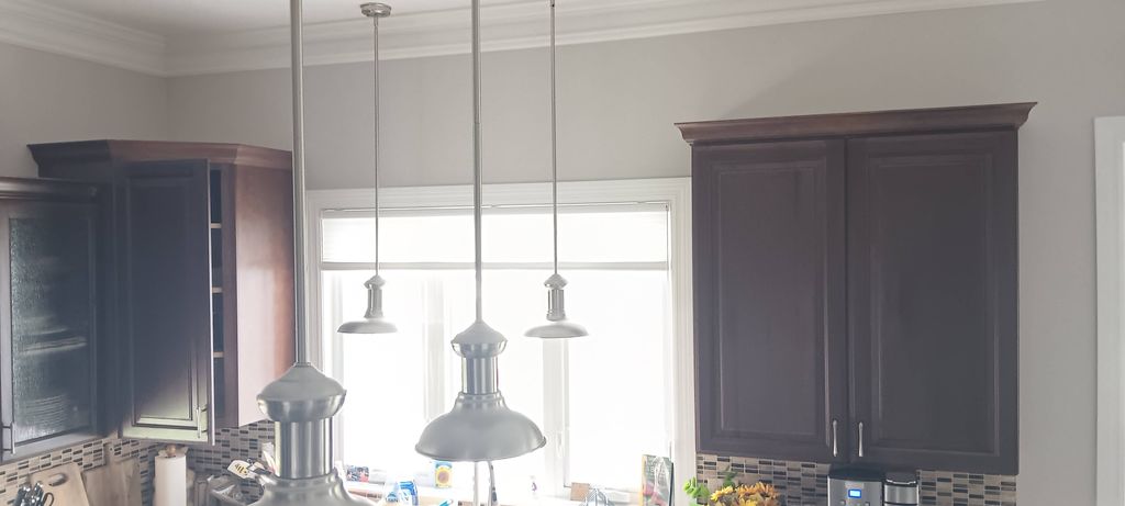 customer wanted a change from the dark cabinets