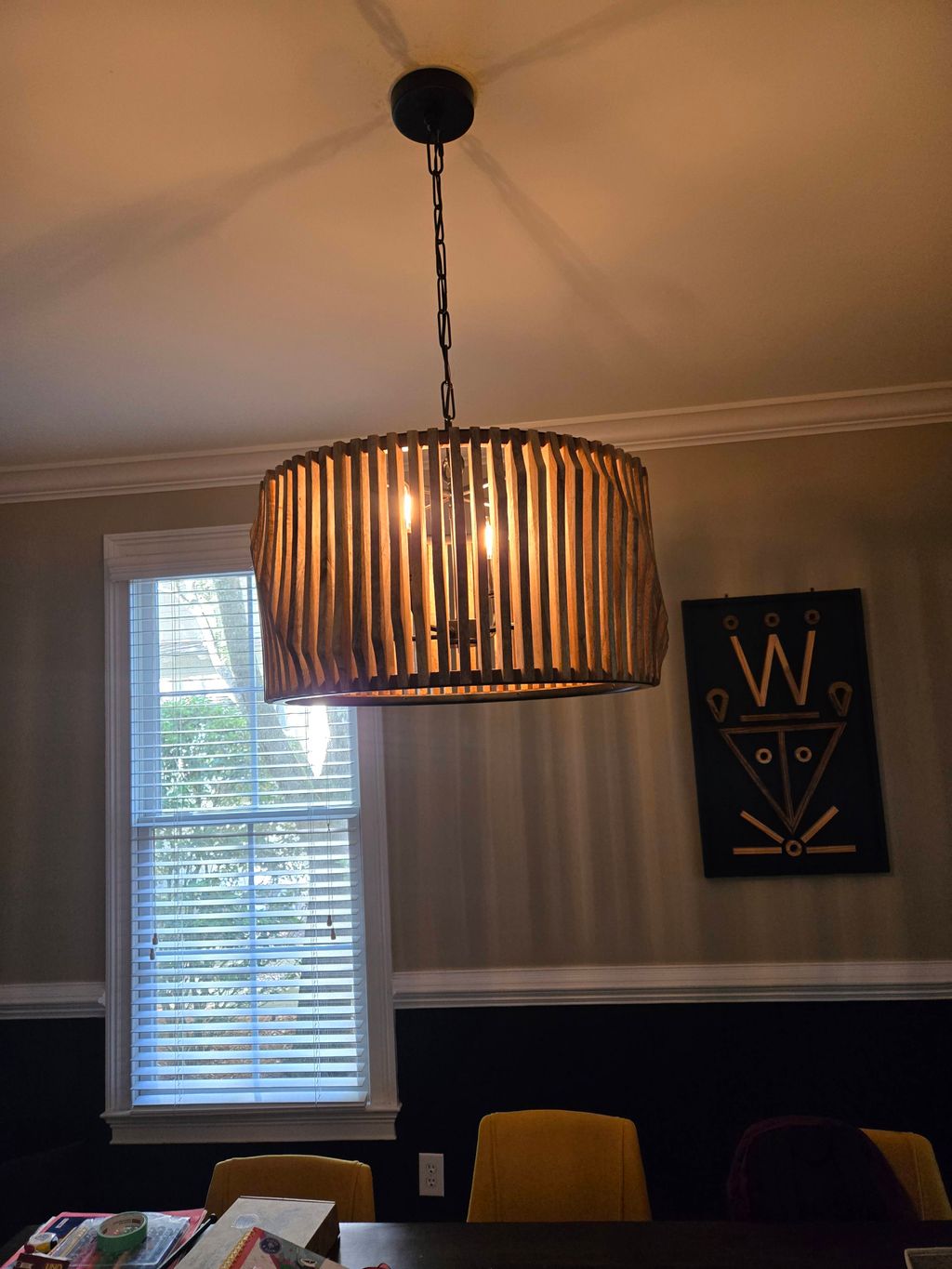 (after) Chandelier Installation 