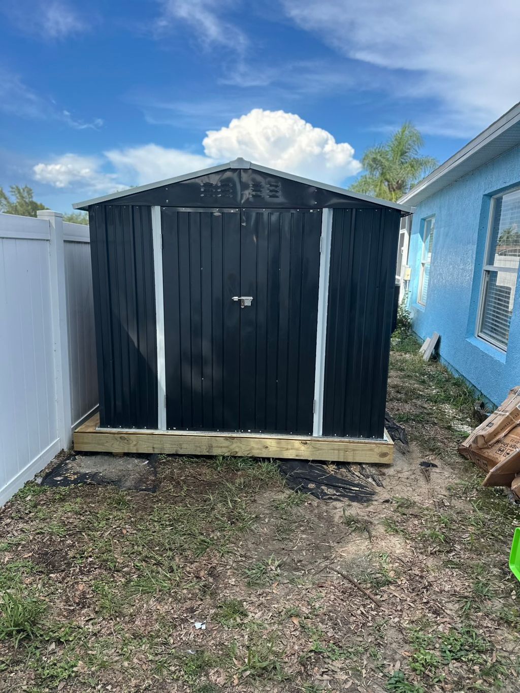 We build your shed + your base!!! 