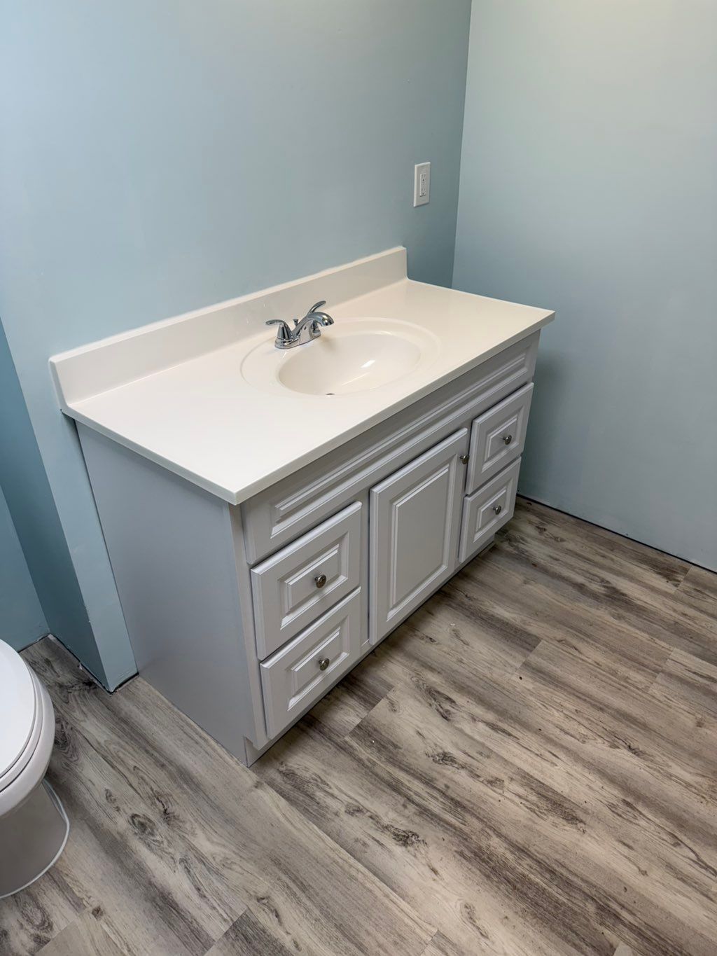Newly installed vanity and faucet!