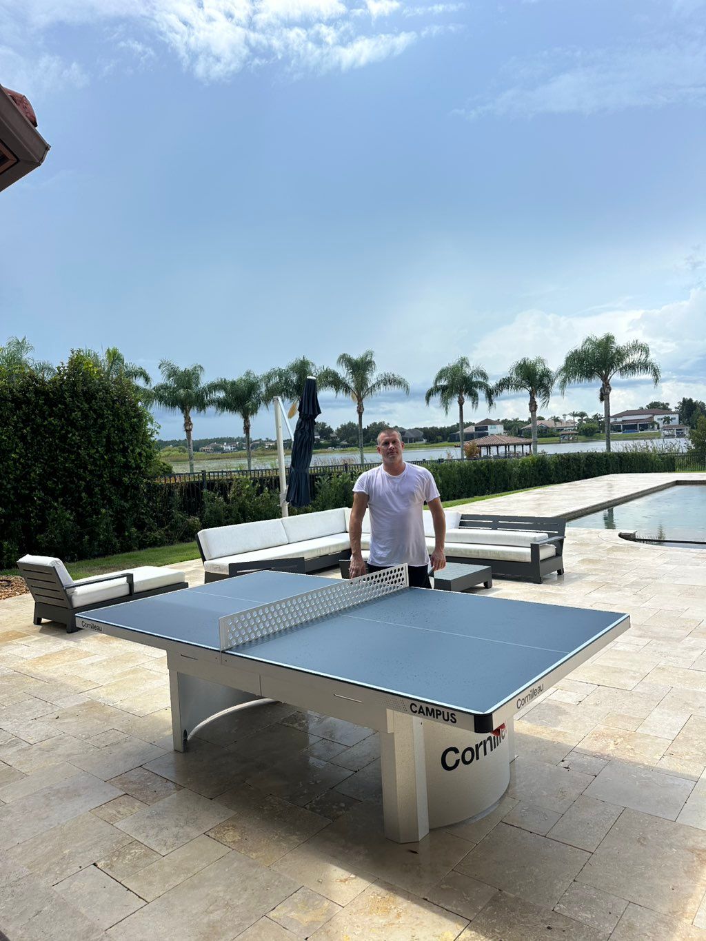 Fitness equipment assembly: Ping Pong table 