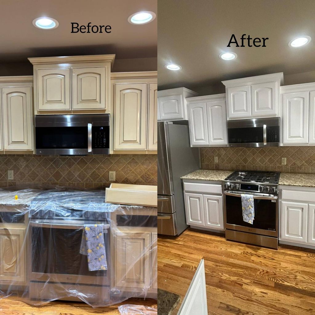 kitchen cabinet color change ✅️