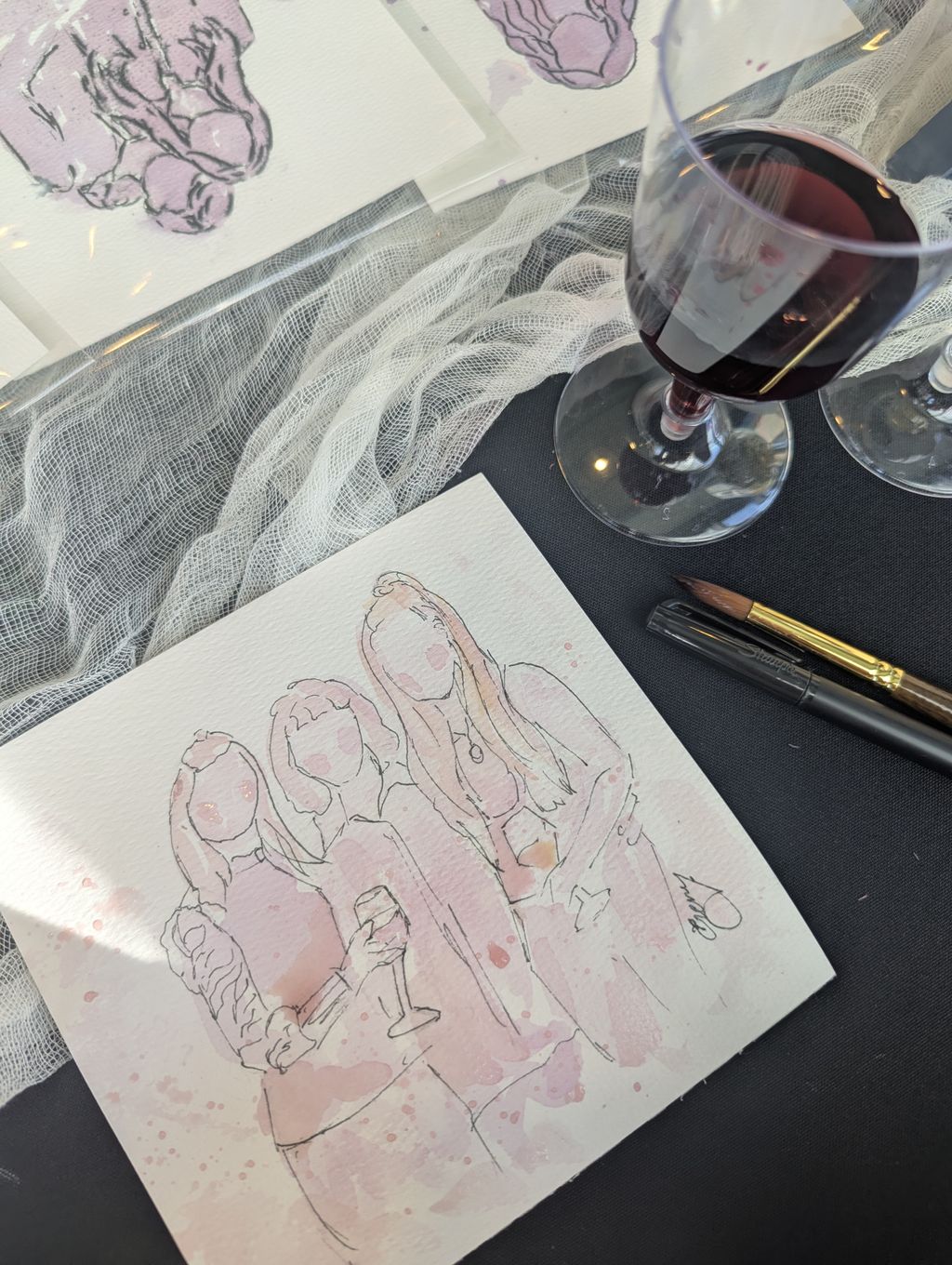 Wine guest portrait