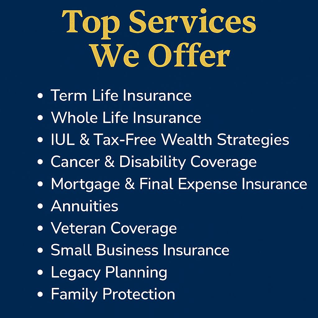 Just a few services we offer.