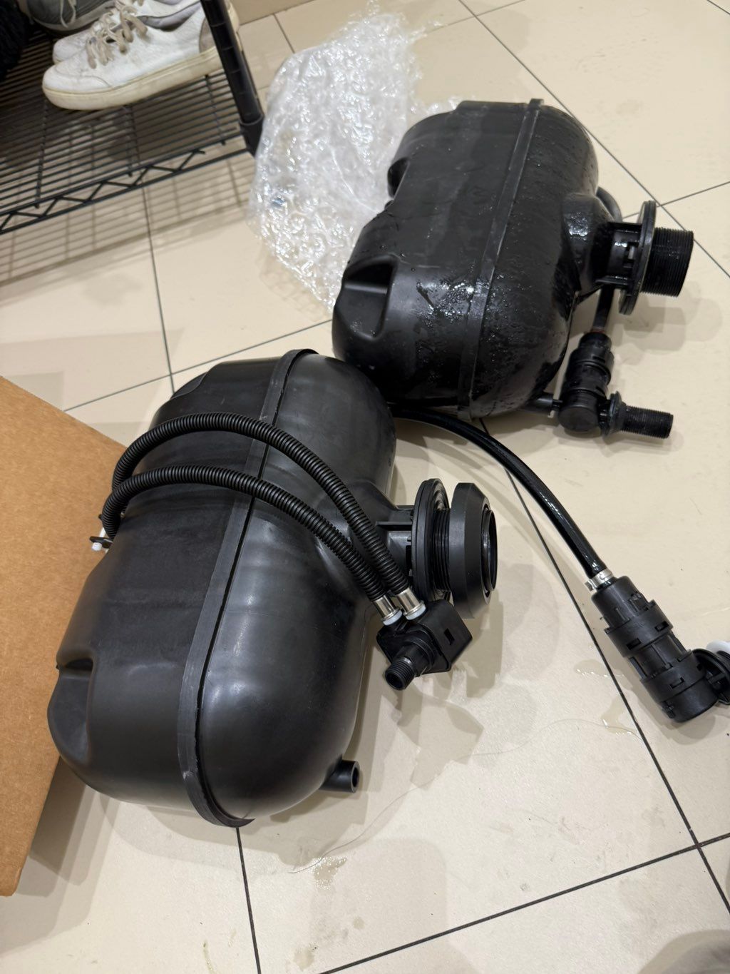 Replace perssure acist toilet tank 