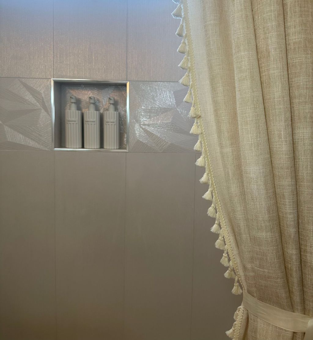 After - We replace the surround shower liner with 