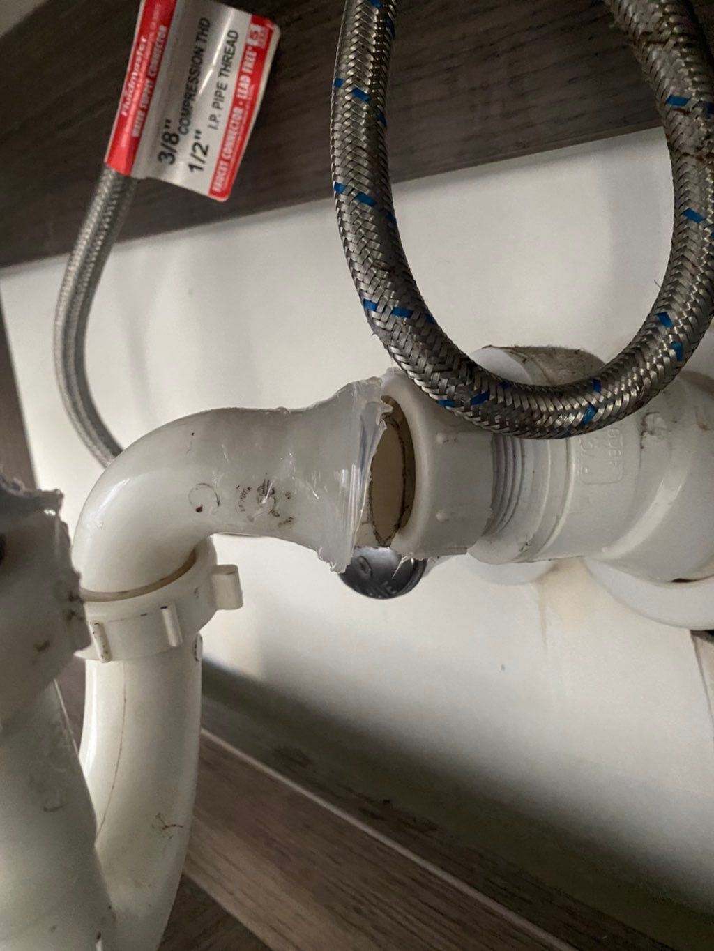 Before photo of bathroom sink…