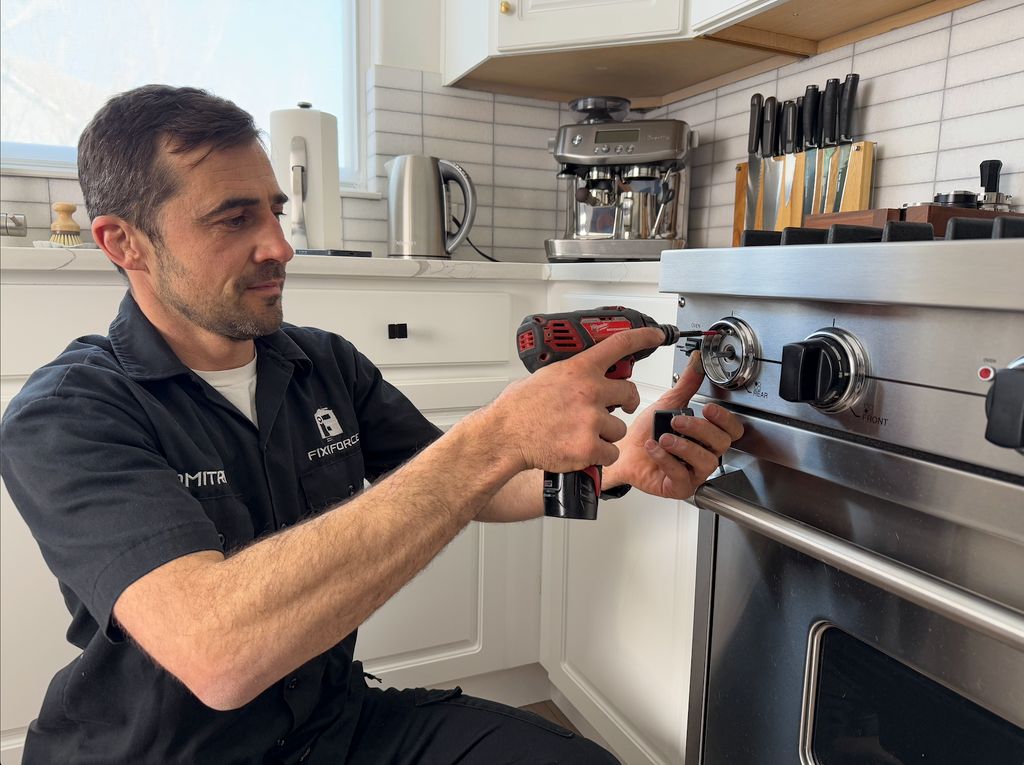 Adjusting the gas valve on a Viking Professional g
