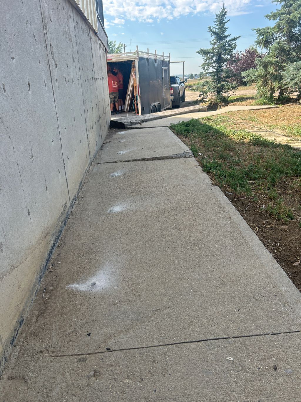 This walkway had some serious trip hazards that we