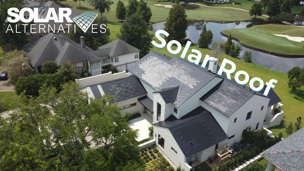 TESLA SOLAR ROOF THAT IS BARELY VISIBLE!